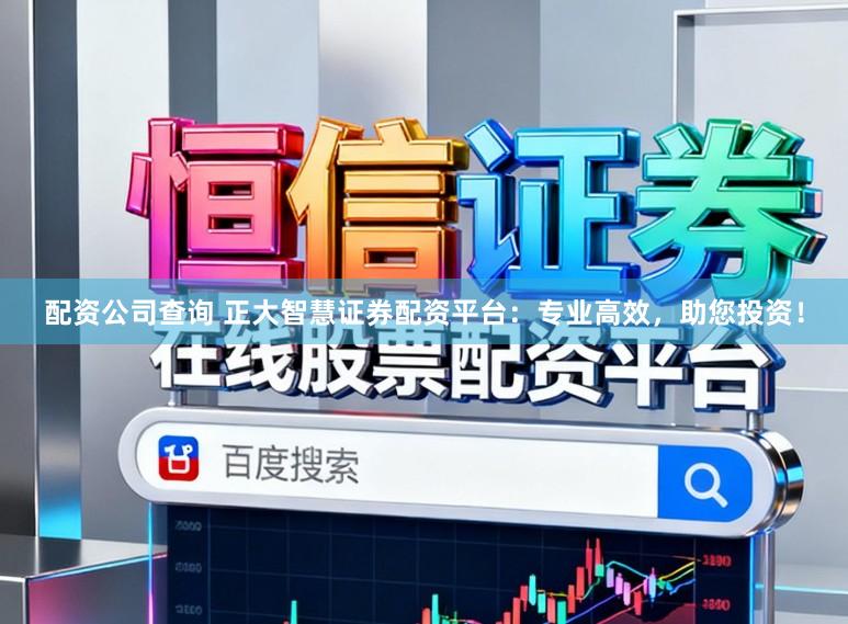 配资公司查询 正大智慧证券配资平台：专业高效，助您投资！